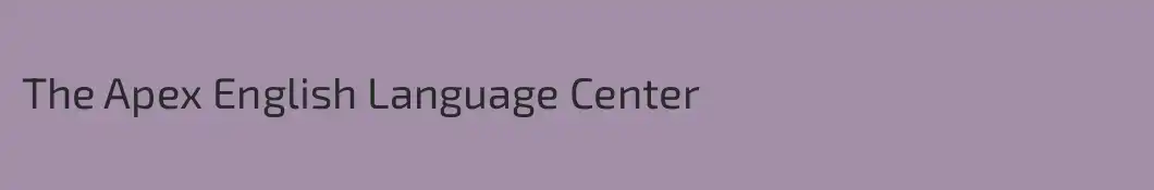 The Apex English Language Center